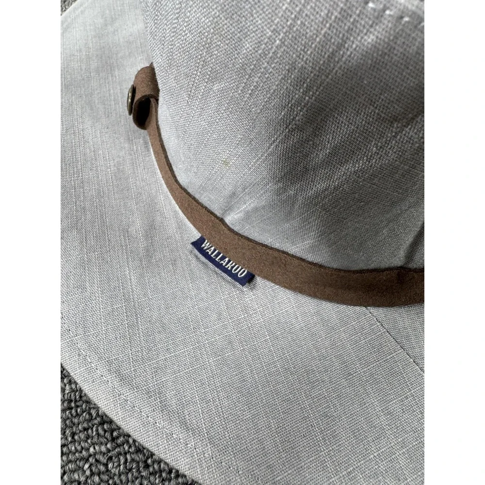 Wallaroo‎ Hat Company Hat Fedora Fitted Mens Large XL Jamison Gray Safari